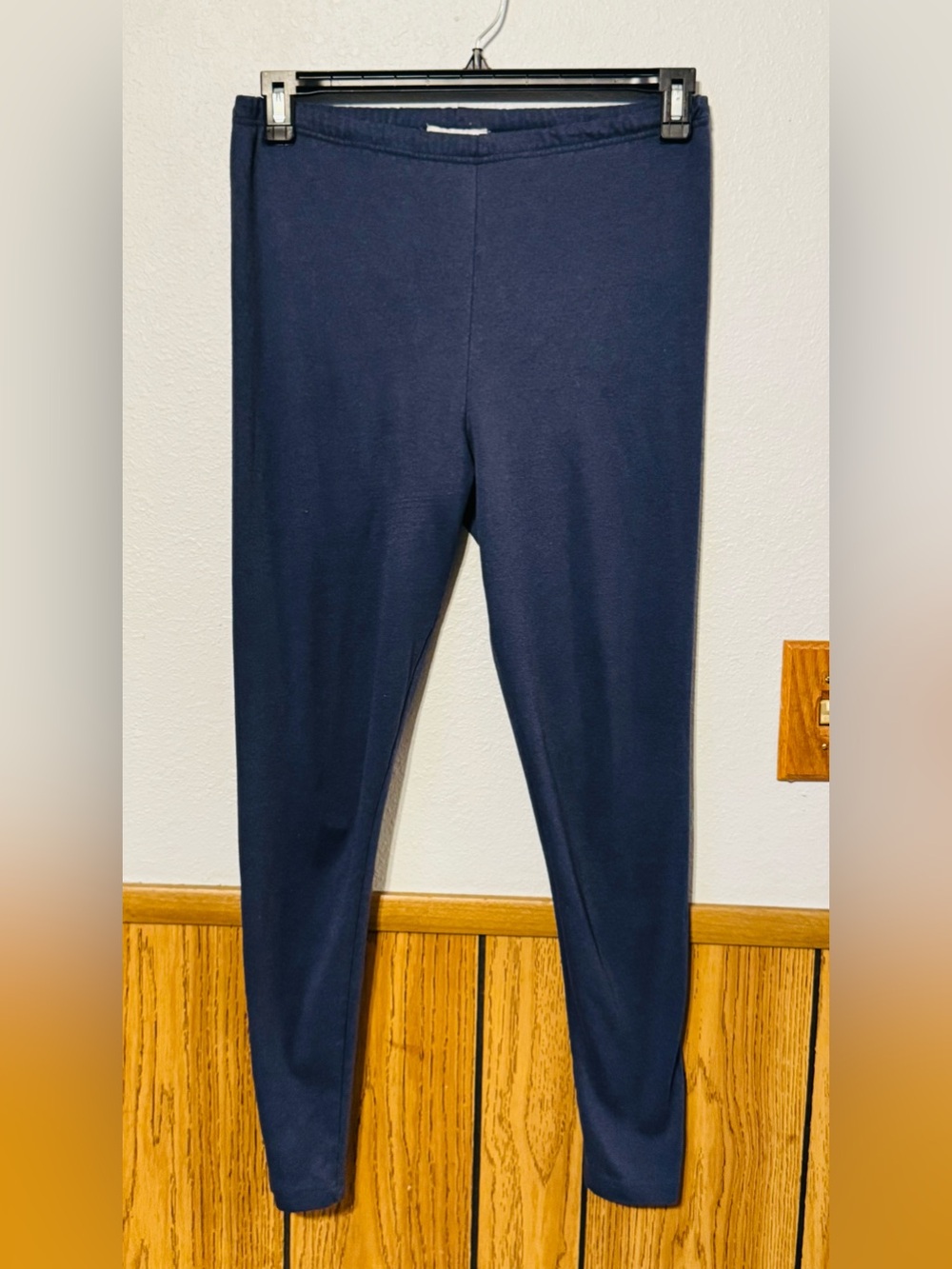 Vintage Energie women size MEDIUM Navy Blue Stretch Leggings
